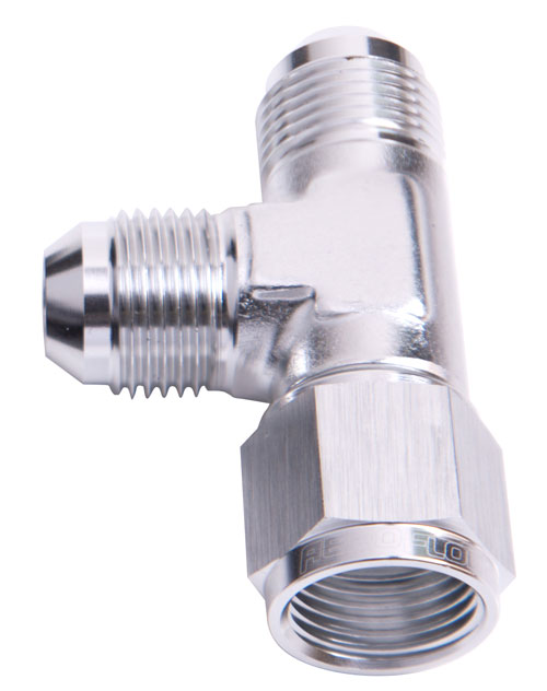 TEE -12AN FEMALE SWIVEL ON RUNSILVER SWIVEL NUT - Image 2