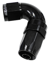 120 DEG HOSE END -04AN BLACK FULL FLOW TAPER STYLE - Image 2
