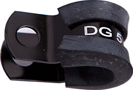 CUSHIONED P CLAMPS -18AN 5PK BLACK 28.5MM OR 1-1/8" ID - Image 2