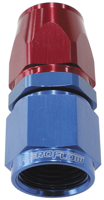 ALLOY STRAIGHT HOSE END -8AN BLUE SWIVEL NUT SUIT TEFLON - Image 2