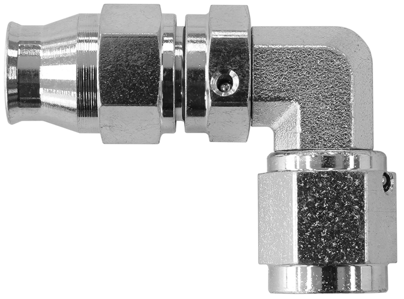 STEEL 90 DEG HOSE END -3AN STEEL SWIVEL SUIT TEFLON - Image 2