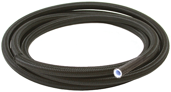 BLACK BRAIDED TEFLON HOSE -6AN30M S/S 8.1mm ID 10.9mm OD - Image 2