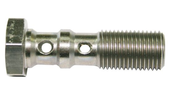 DOUBLE BANJO BOLT M10 x 1.00MMSTAINLESS 30MM LONG - Image 2