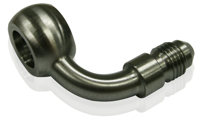 -4AN 90 DEG BANJO 12MM STAINLESS - Image 2