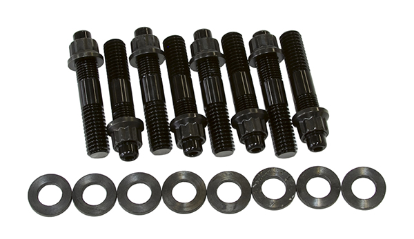 BLOWER STUD KIT BLACK STUDS BLACK FINISH 2.5" OAL - Image 2