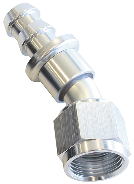 30 DEG PUSH LOCK END -6AN SILVER NO CLAMP REQUIRED<15PSI - Image 2