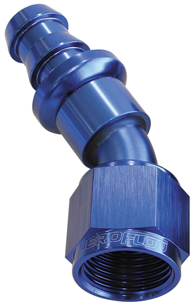 30 DEG PUSH LOCK END -8AN BLUE NO CLAMP REQUIRED <15PSI - Image 2