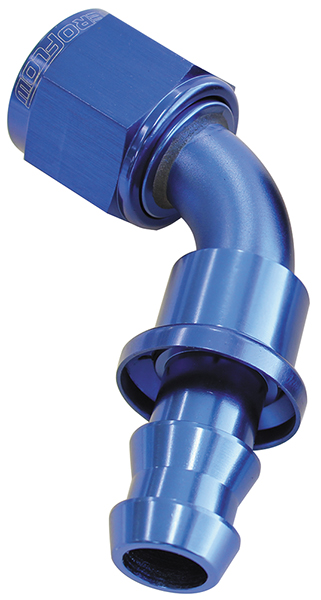 60 DEG PUSH LOCK END -10AN BLUE NO CLAMP REQUIRED <15PSI - Image 2
