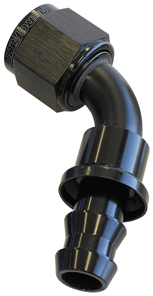 60 DEG PUSH LOCK END -10AN BLACK NO CLAMP REQUIRED <15PSI - Image 2