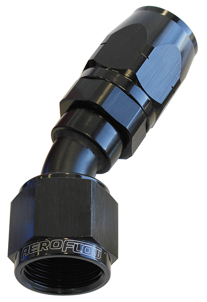 ALLOY 30 DEG HOSE END -12AN BLACK CUTTER STYLE FULL SWIVEL - Image 2