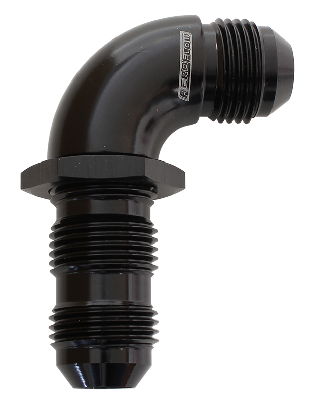 90 DEG BULKHEAD -12AN FUL FLOWBLACK NO RESTRICTION NUT SEPER - Image 2