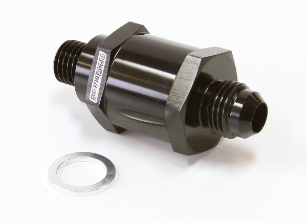 M12 X 1.5MM X -6AN CHECKVALVE BLACK MALE TO MALE BOSCH PUMP - Image 2