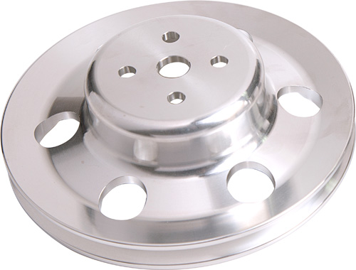 BILLET WATER PUMP V PULLEY POLISHED SUIT 302 351C FORD - Image 2