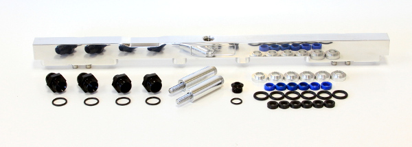 FUEL RAIL KIT SUIT TOYOTA 2JZSUITS 14MM INJECTORS POLISHED - Image 2