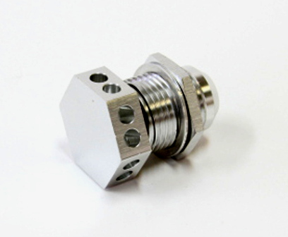 BOLT IN -12AN BREATHER CAST ORFABRICATED COVERS SILVER - Image 2