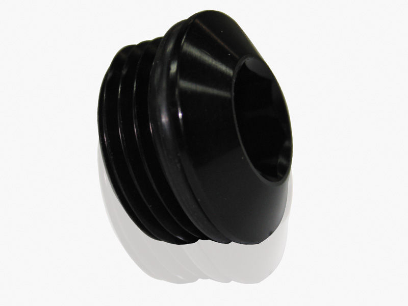 ORB SLIMLINE PORT PLUG -12AN BLACK FINISH - Image 2