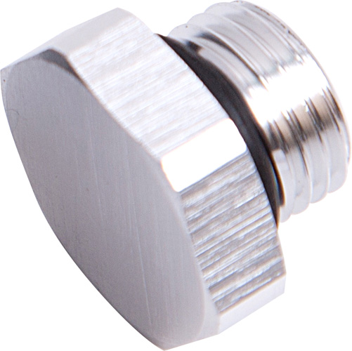 ORB HEX PORT PLUG -3AN SILVER FINISH - Image 2