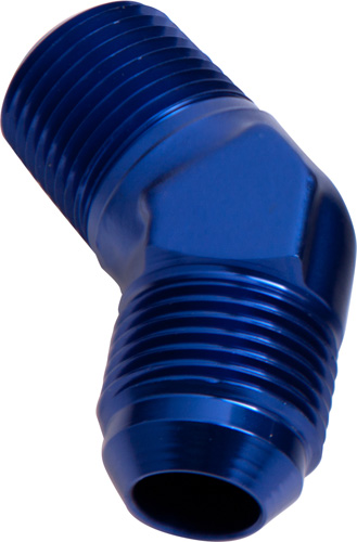 MALE 45 DEG 1/8" NPT TO -4AN BLUE MALE NPT TO AN 45 DEG - Image 2