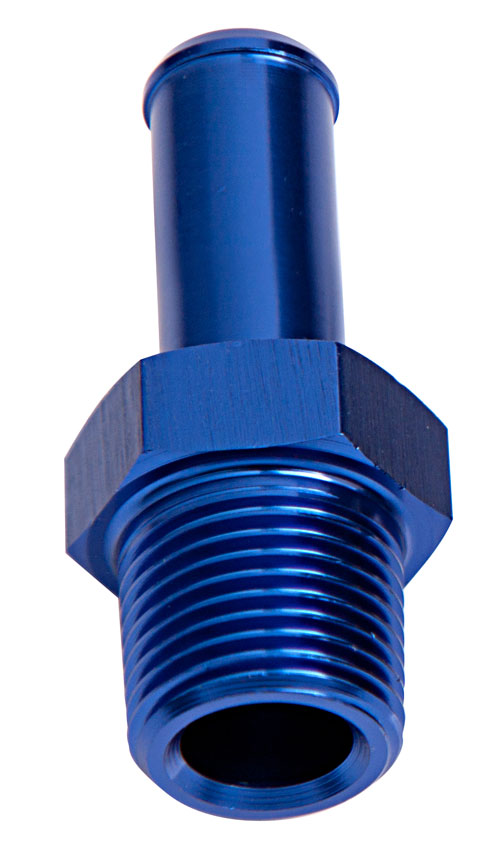 MALE 1/2" NPT TO 3/8" BARB BLUE STRAIGHT MALE TO MALE - Image 2