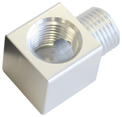 90 DEG MALE TO F/MALE 1/8" SILVER ADAPTER TIGHT RADIUS - Image 2