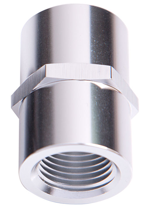 FEMALE COUPLER 1/4" NPT SILVER FEMALE TO FEMALE - Image 2