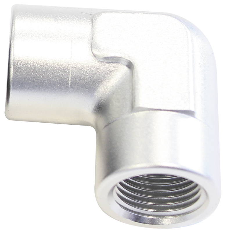 90 Deg Female - Female Elbow 1/2 NPT Silver - Image 2