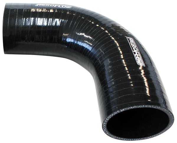 Silicone Hose 90 Deg; Black I.D .85" 22mm, Wall 4.5mm, - Image 2