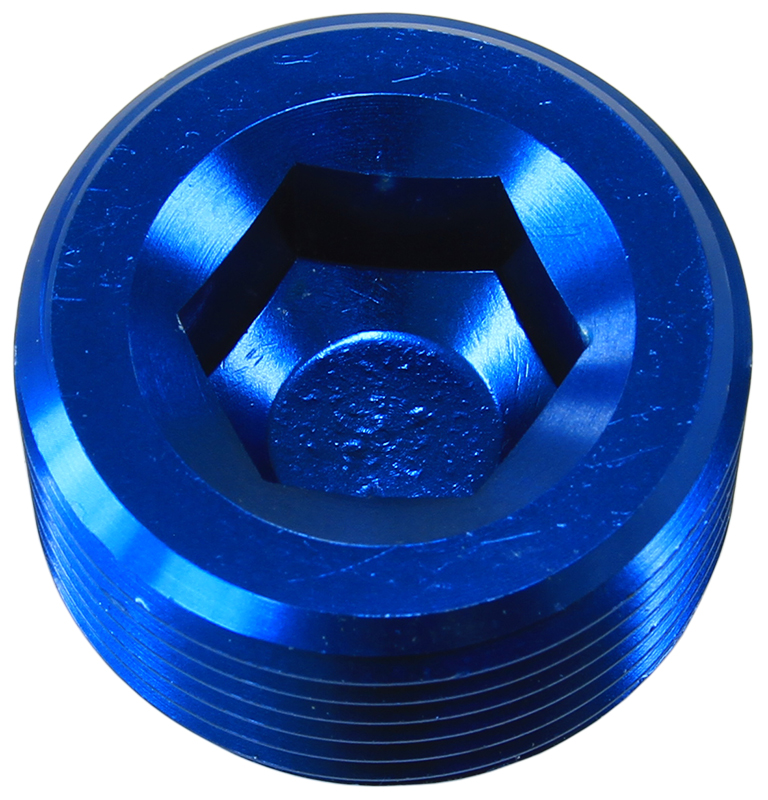 NPT PLUG 1/8" BLUE 1/8" NPT 25pk - Image 2