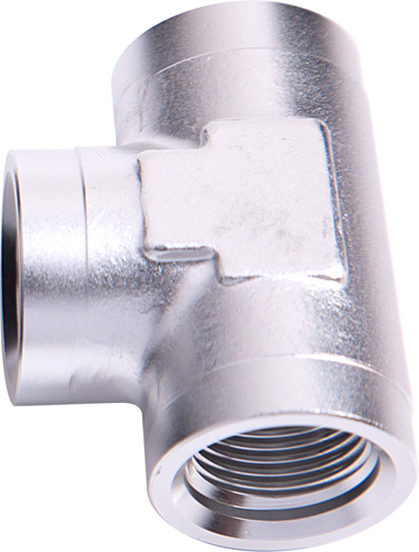 FEMALE TEE -6 ORB SILVER 3X -6 ORB PORTS - Image 2