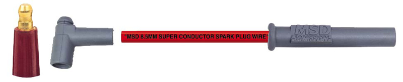 UNIVERSAL BLACK STRAIGHT SPARKPLUG LEAD SET **HEI** SUPER