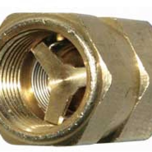 OIL CHECK VALVE, ONE WAY 1/2NPT TO 1/2 NPT (F TO F)