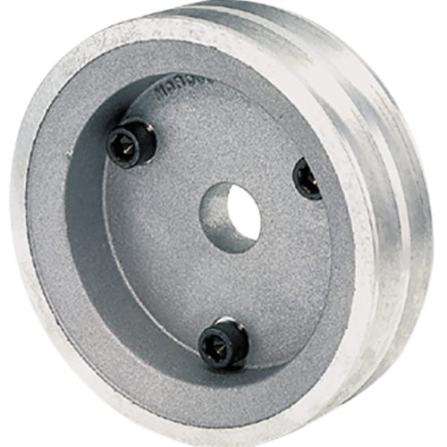 CRANK PULLEY SBC DOUBLE V GRV 25% REDUCTION 5.40 OD ALUM