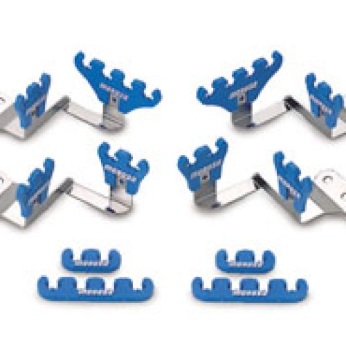 SPARK PLUG LEAD HOLDER LATE SBSTEEL BRACKET BLUE 7-9MM LEADS