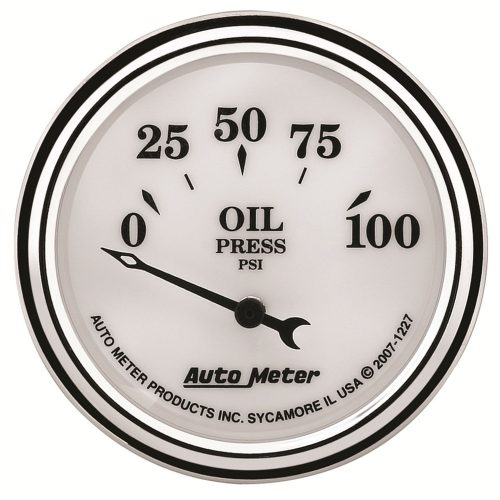 OLD TYME WHITE II 2-1/16″ OIL PRESSURE, 0-100PSI, ELECTRIC