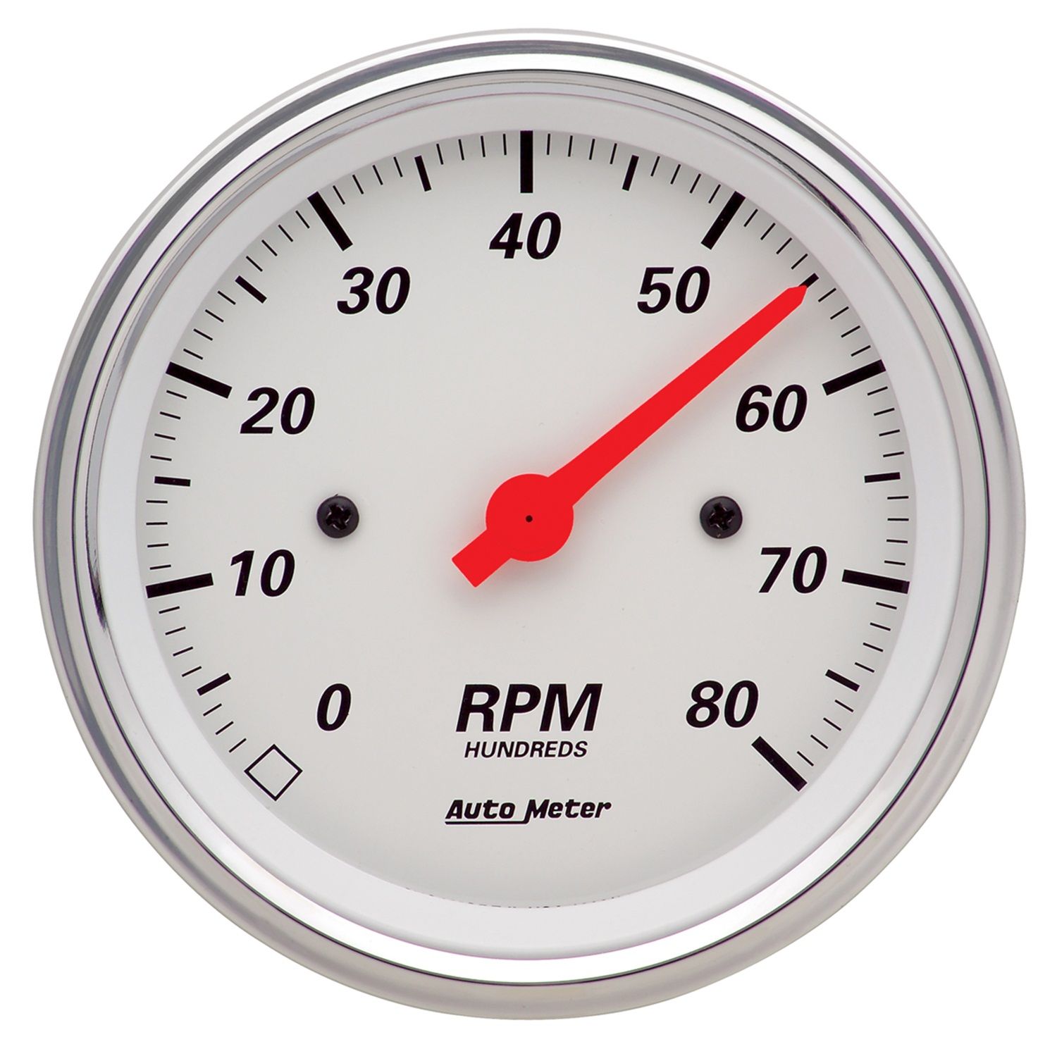 ARCTIC WHITE 3-3/8" TACHOMETER8,000 RPM, IN-DASH