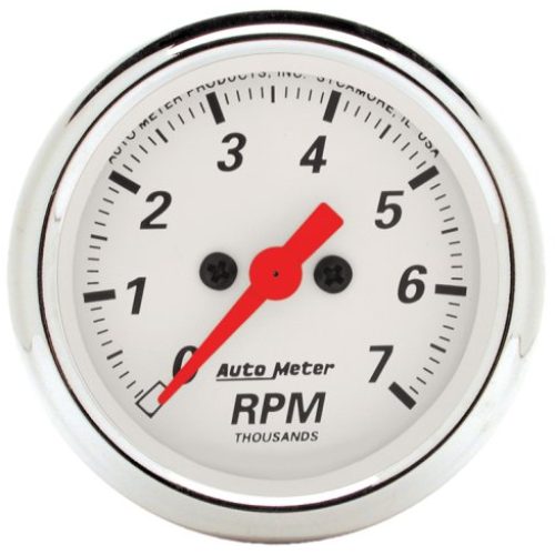 ARCTIC WHITE 2-1/16 TACHOMETER7,000RPM, IN-DASH