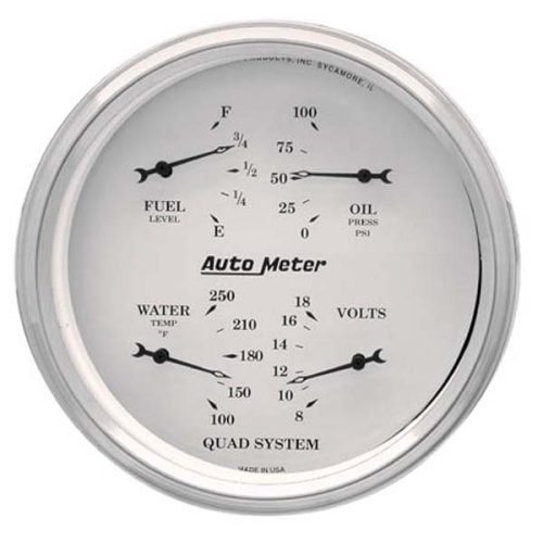 5 QUAD GAUGE & SPEEDO, OLD TY 5 ELEC SPEEDO & 5 QUAD GAUGE