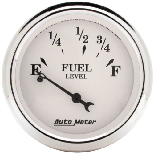OLD TYME WHITE FUEL LEVEL     2-1/16″, 0-30 OHM, SHORT SWP