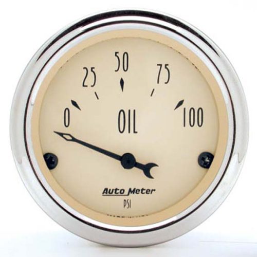 2 OIL PRESS, 0-100 PSI, ELEC, ANTIQUE BEIGE