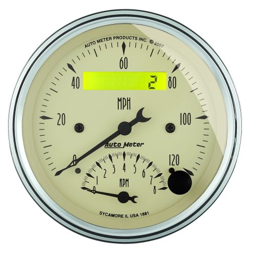 3-3/8 Tach/Speedo Combo, Anti ANTIQUE BEIGE
