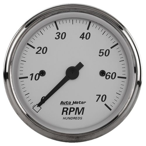3-1/8″ IN DASH TACHO, 7000RPM AMERICAN PLATINUM