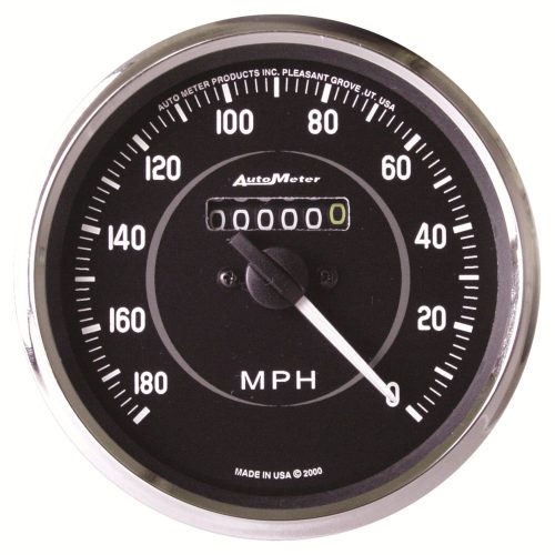 COBRA 4″ SPEEDOMETER 180 MPH  IN DASH, MECHANICAL, 5/8″-18