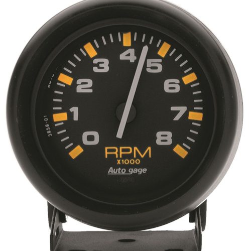 AUTO GAGE 2-3/4″ PEDESTAL TACH0-8,000RPM, BLACK FACE & BEZEL