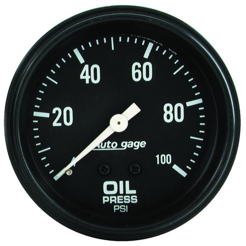 AUTOGAGE 2-5/8 OIL PRESSURE 0-100PSI, MECHANICAL GAUGE