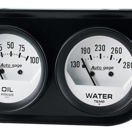 AUTOGAGE 2 GAUGE CONSOLE      2-1/16 OIL PRESS & WATER TEMP