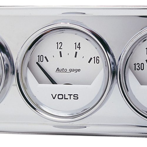 2 3 GAUGE CONSOLE, OIL/ WATER 2-1/16OIL/WATER/VOLT(CHR CON)