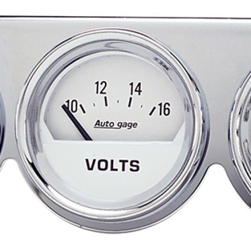 2-5/8 3 GAUGE CONSOLE, OIL/WA 2-5/8OIL/VOLT/WATER(CHR CONS)