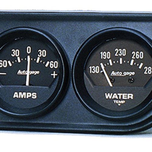 2 3 GAUGE CONSOLE, OIL/ AMP/W OIL/WATER/AMP IN BLACK CONS