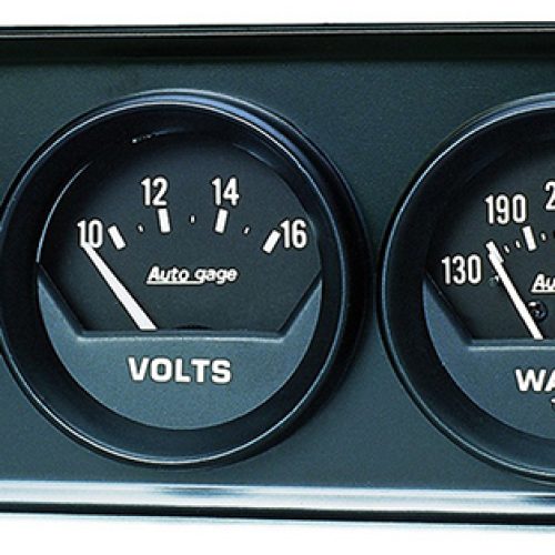 2 3 GAUGE CONSOLE, OIL/ WATER OIL/WATER/VOLT IN BLACK CONS