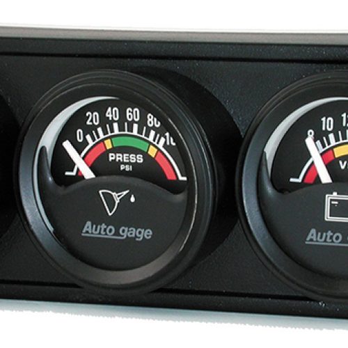 1-1/2 3 GAUGE CONSOLE, OIL/VO OIL/VOLT/WATER IN BLACK CONS